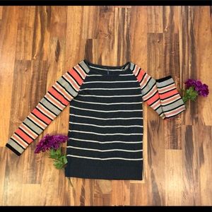 THML Coral/Gray Sweater